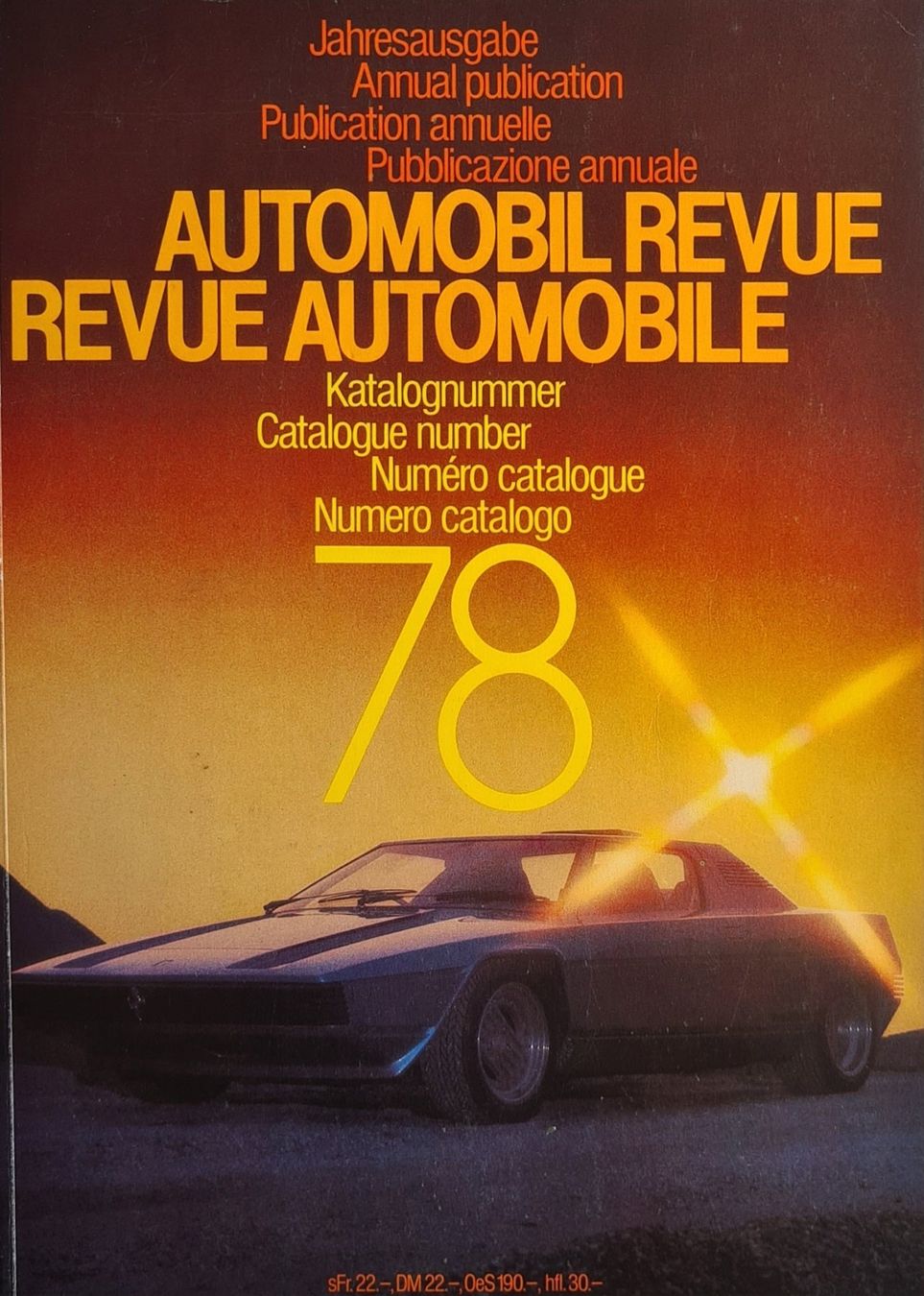 Riviste & Magazine: Automobil Revue 1978 – Usato da Lyss venduto da rochen54