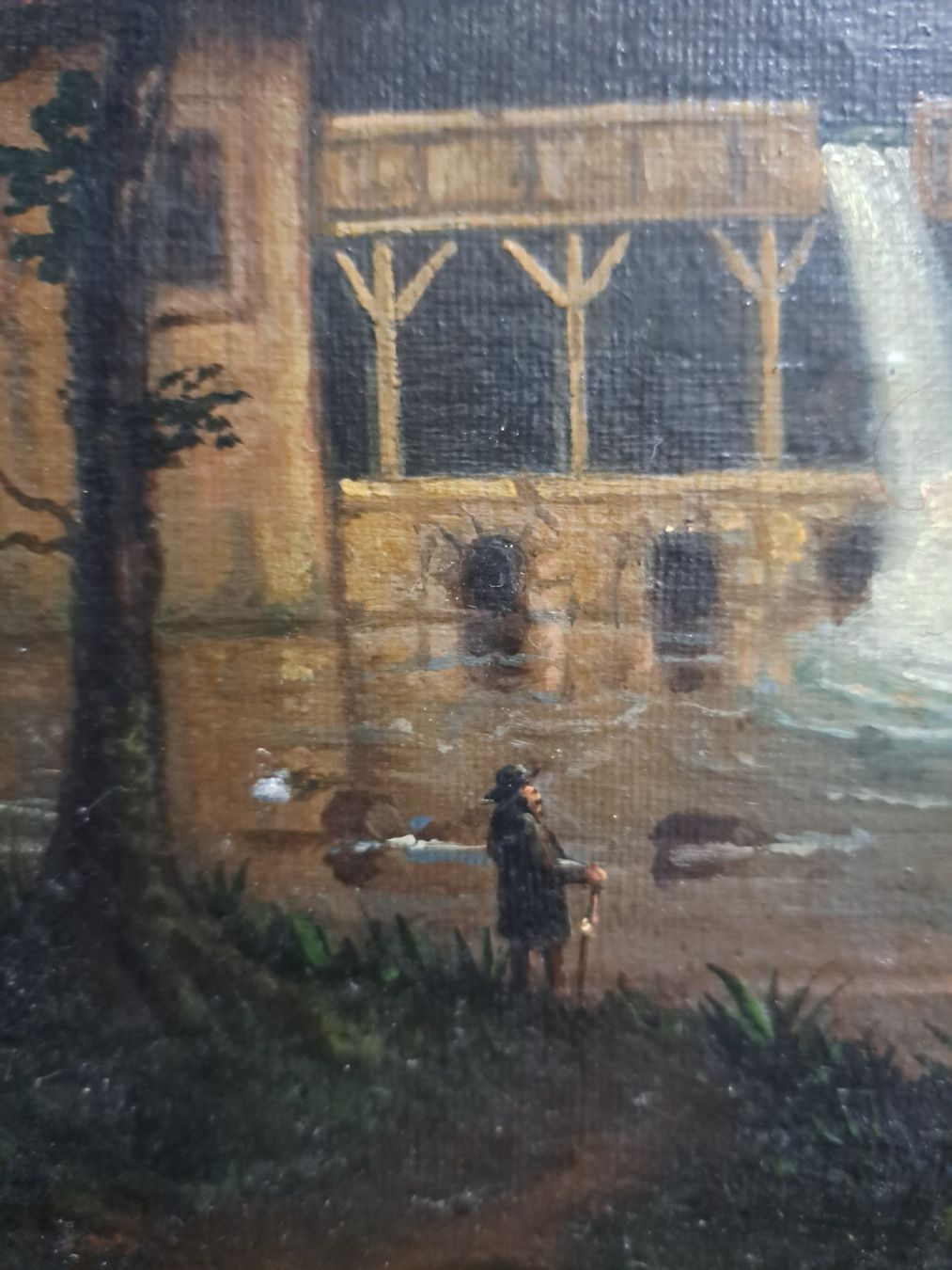 Gemälde: Gemälde antik (Rheinfall) – Gebraucht aus Willisau von afb123 6