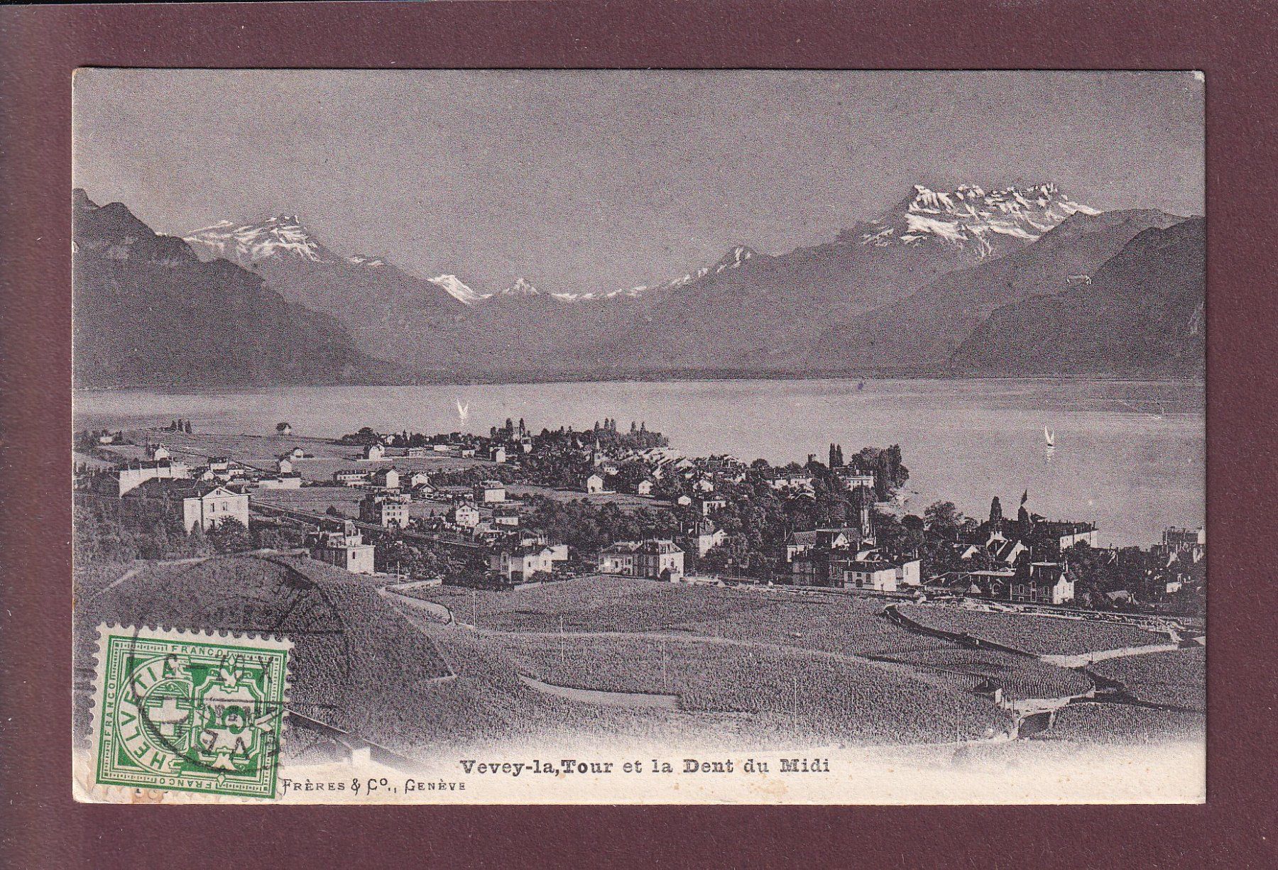 Ansichtskarten: VEVEY - La Tour - 1907 – Gebraucht aus Pully von nicecards