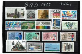 Briefmarken Bundesrepublik Deutschland1987 Jahresausgabe neu