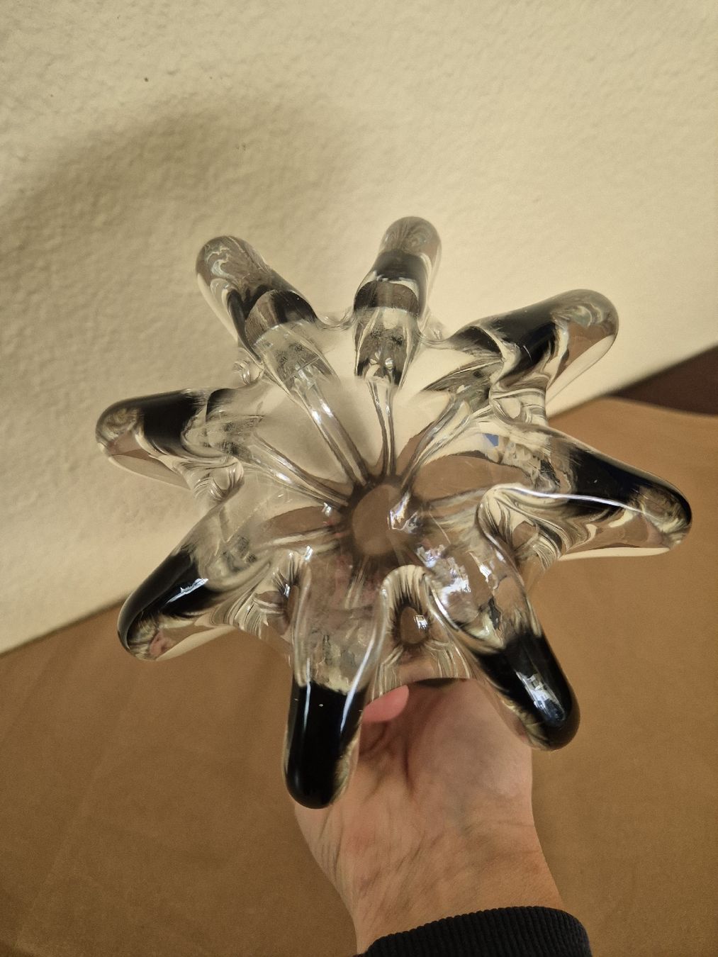 Murano Vasen & Gefässe: Murano Glas Vase grau gerippt – Gebraucht aus Eschlikon TG von zuzanka80 6