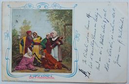AK: Luzerner Fasnacht - Die Fritschifamilie, 1902