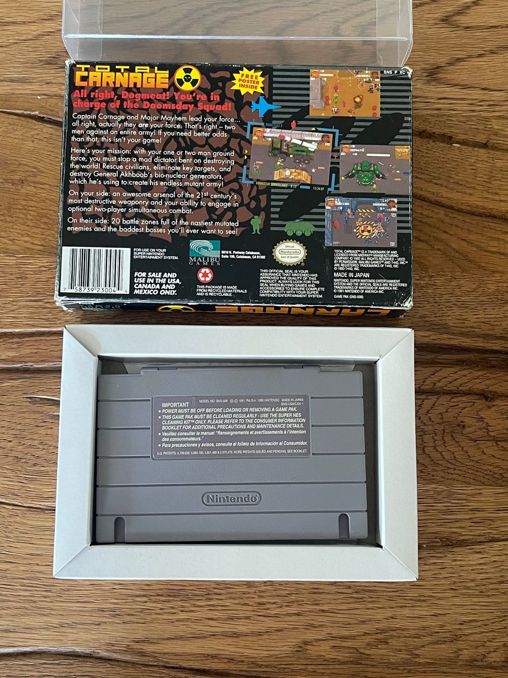 Nintendo Spiele: Super Nintendo NTSC Spiel Captain Carnage mit Box – Gebraucht aus Zuerich von Dorsi 1