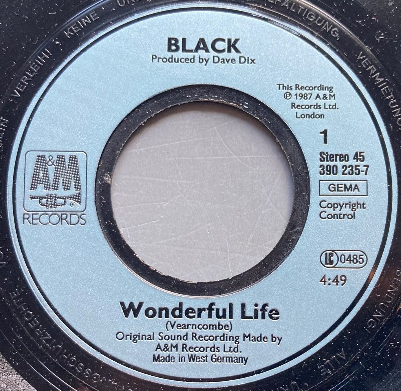 Vinyles: BLACK - WONDERFUL LIFE – D'occasion à Poliez-Pittet par Newtown-Records 2