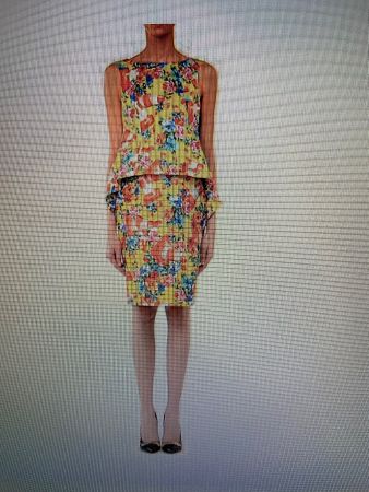 Sommerliches Kleid von Moschino Couture, Italienische Gr. 40