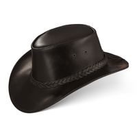Canberra Western Cowboy Leder Hut in 2 Farben Gr. XL