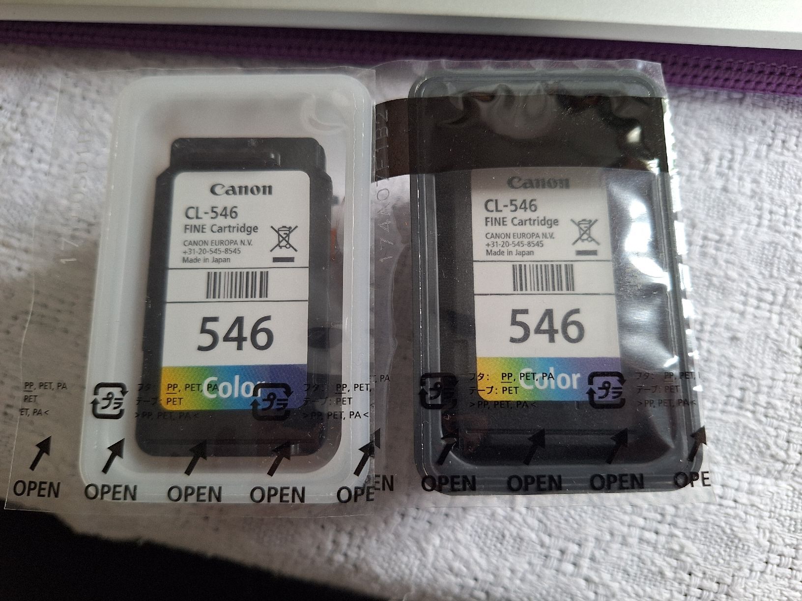 Canon Cartucce per stampanti & toner: Druckerpatronen Canon 546 color – Nuovo e nell'imballaggio originale da Schwarzenburg venduto da Elena_91