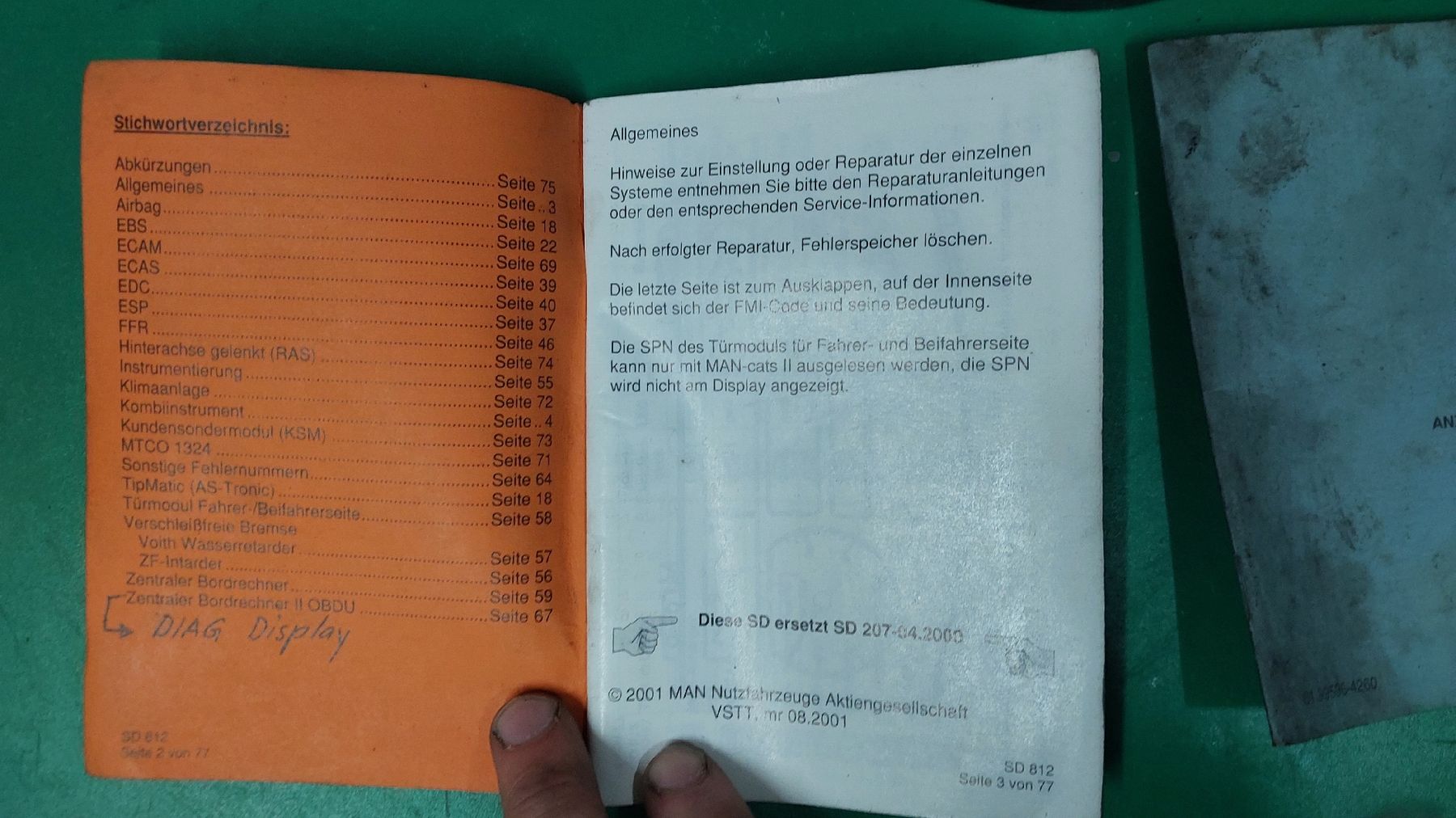 Tutti gli attrezzi: MAN Filternuss+Werkstattunterlagen – Usato da Henggart venduto da Jan073 1