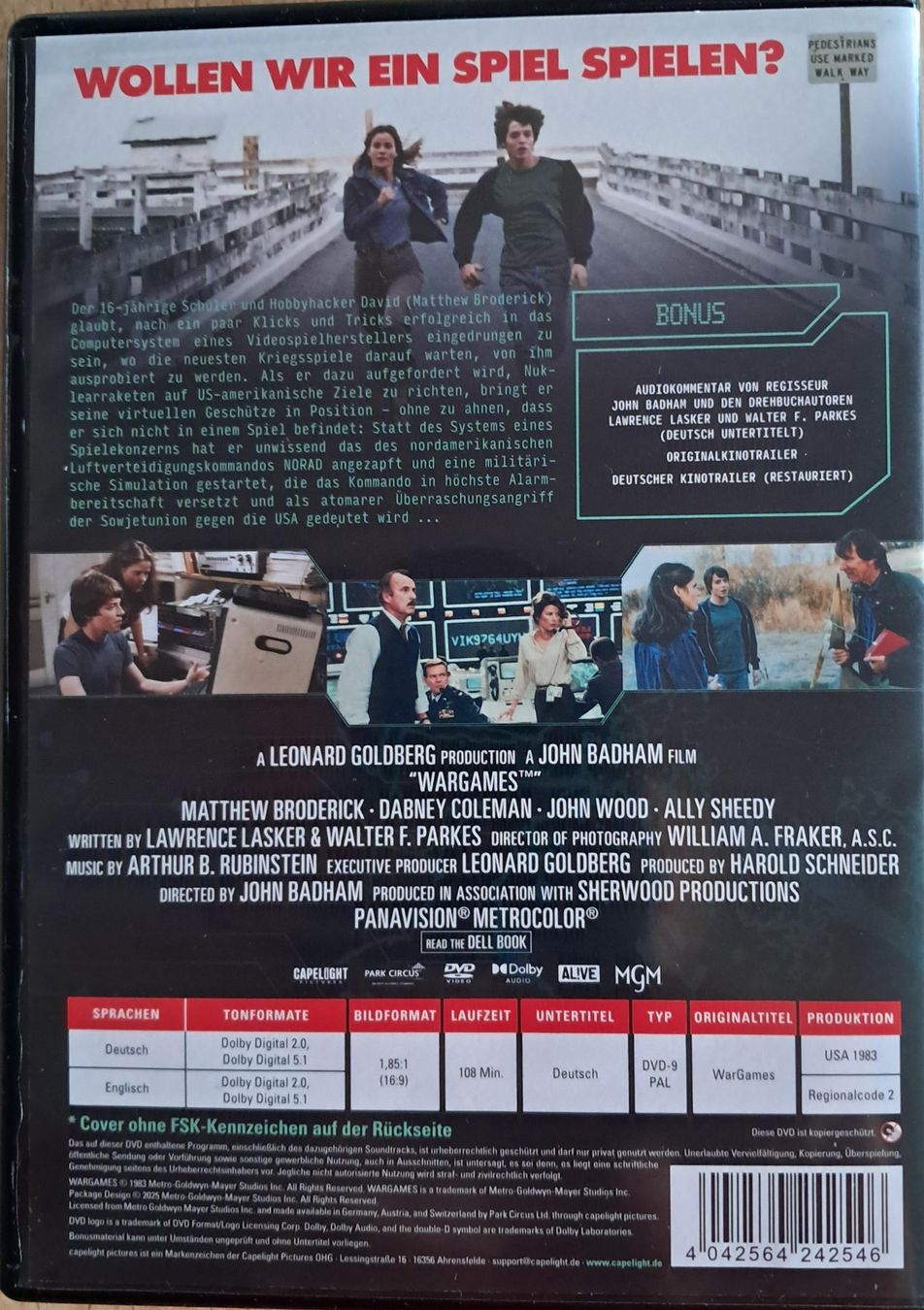 Tutti i DVDs: WarGames. Matthew Broderick (DVD) 1983 – Nuovo (secondo la descrizione) da Schmitten FR venduto da Frank_Anders_S48 1