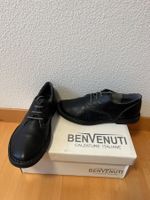Scarpe BENVENUTI Stringate Donna - Pelle Morbidissima Nera