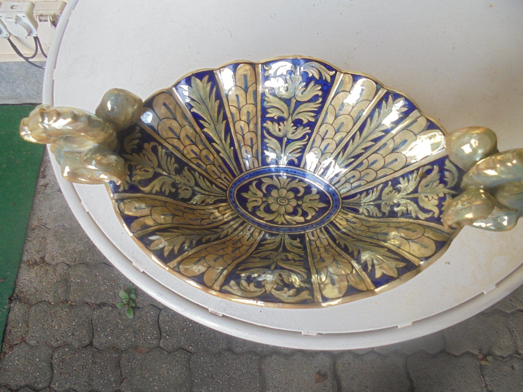 Schalen: Alte, Grosse Früchteschale von ca. 1950-60 – Gebraucht aus Camorino von Hunpete 2