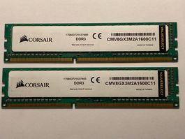 Corsair ValueSelect DDR3 RAM, 8GB (2x4GB) 1600 MHz