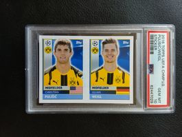 2016 Topps Pulisic Weigl PSA 10