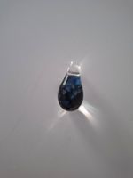 Pendentif en verre artisanal unique - Bleu nuit