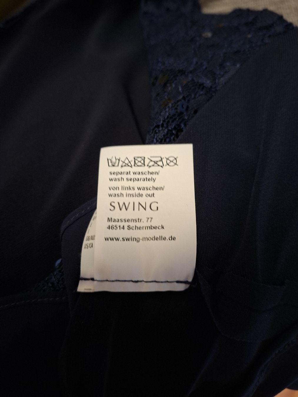 Vestiti: Cocktail Kleid dunkelblau Gr. 36 – Usato da Hirzel venduto da larissagschwend 2