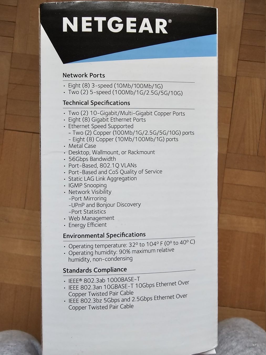 Netgear Hubs & Switches: Managed Switch 10 Gbps Netgear GS110emx – Neu (gemäss Beschreibung) aus Zürich von tido008 5