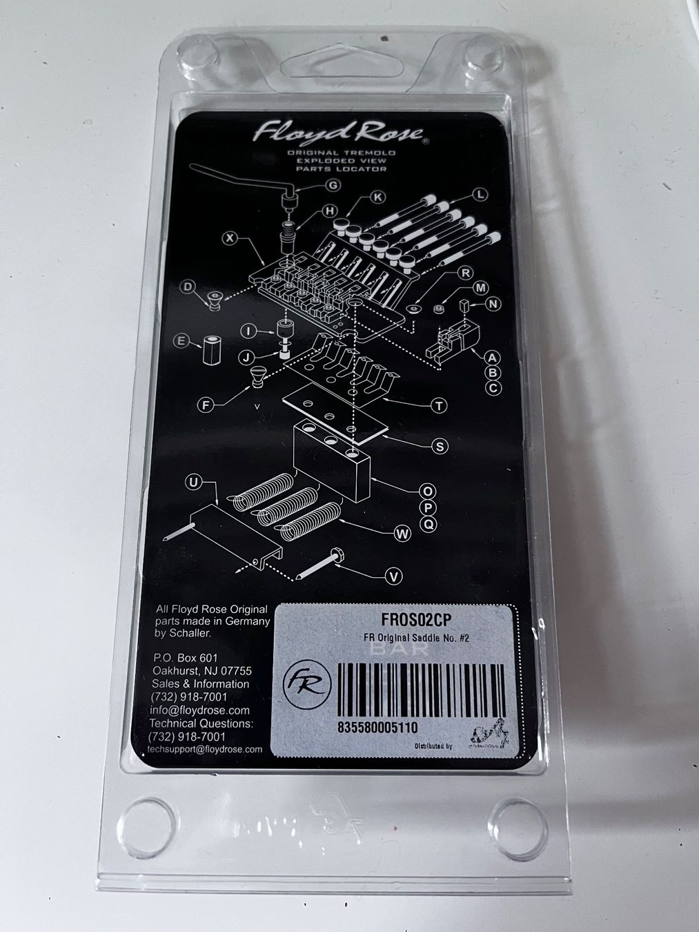 Strumenti musicali: Floyd Rose Original Saddle für E1 & E6 strings Tremolo – Nuovo e nell'imballaggio originale da Zürich venduto da Tyler1983 1