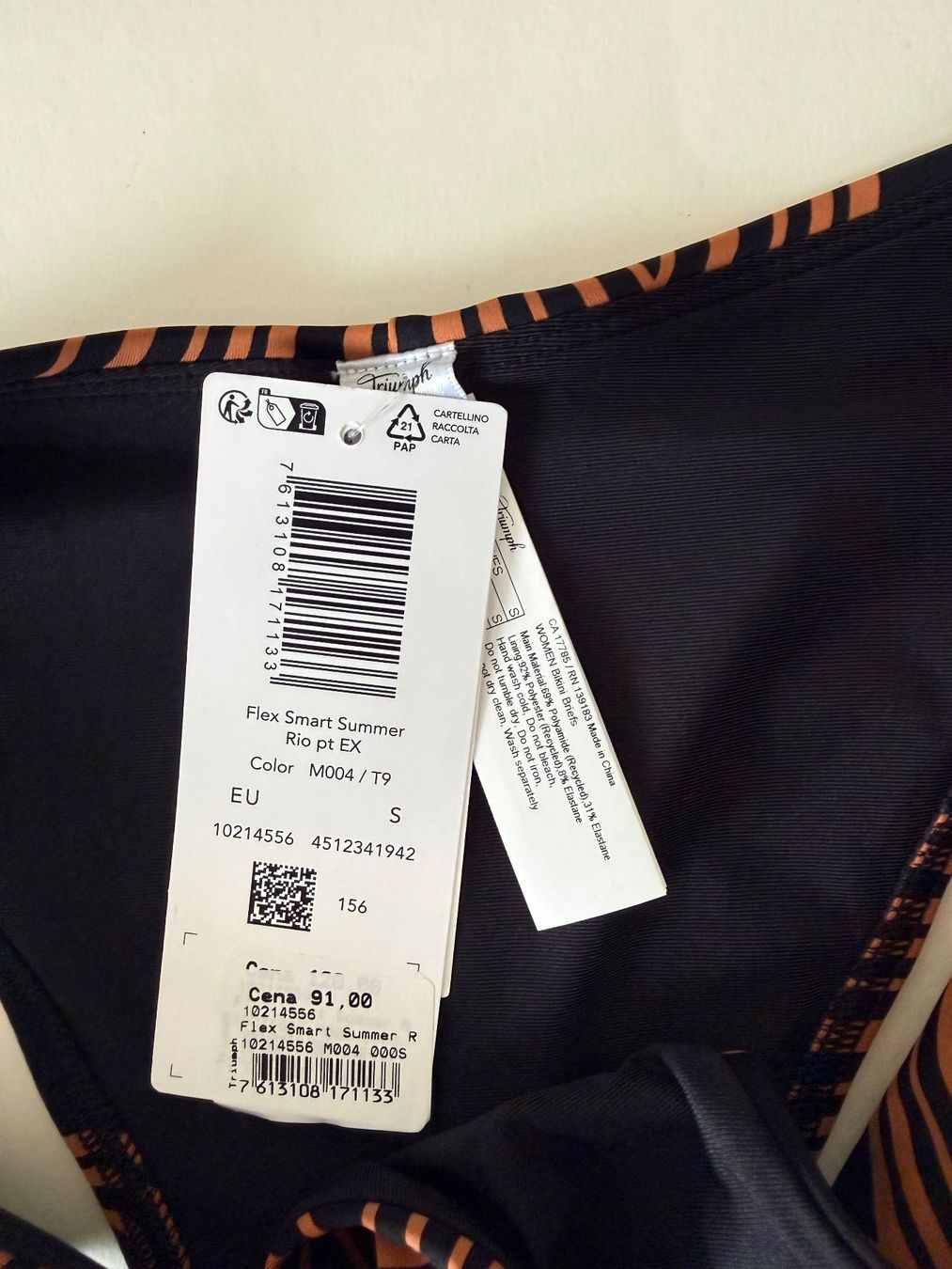 Triumph Costumi da bagno & Bikini: TRIUMPH, Bikini-Top FLEX SMART SUMMER, Grösse 1/S, Schwarz – Nuovo e nell'imballaggio originale da Rudolfstetten venduto da gst_g7xl 4