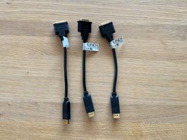 Cable DisplayPort DVI 3x