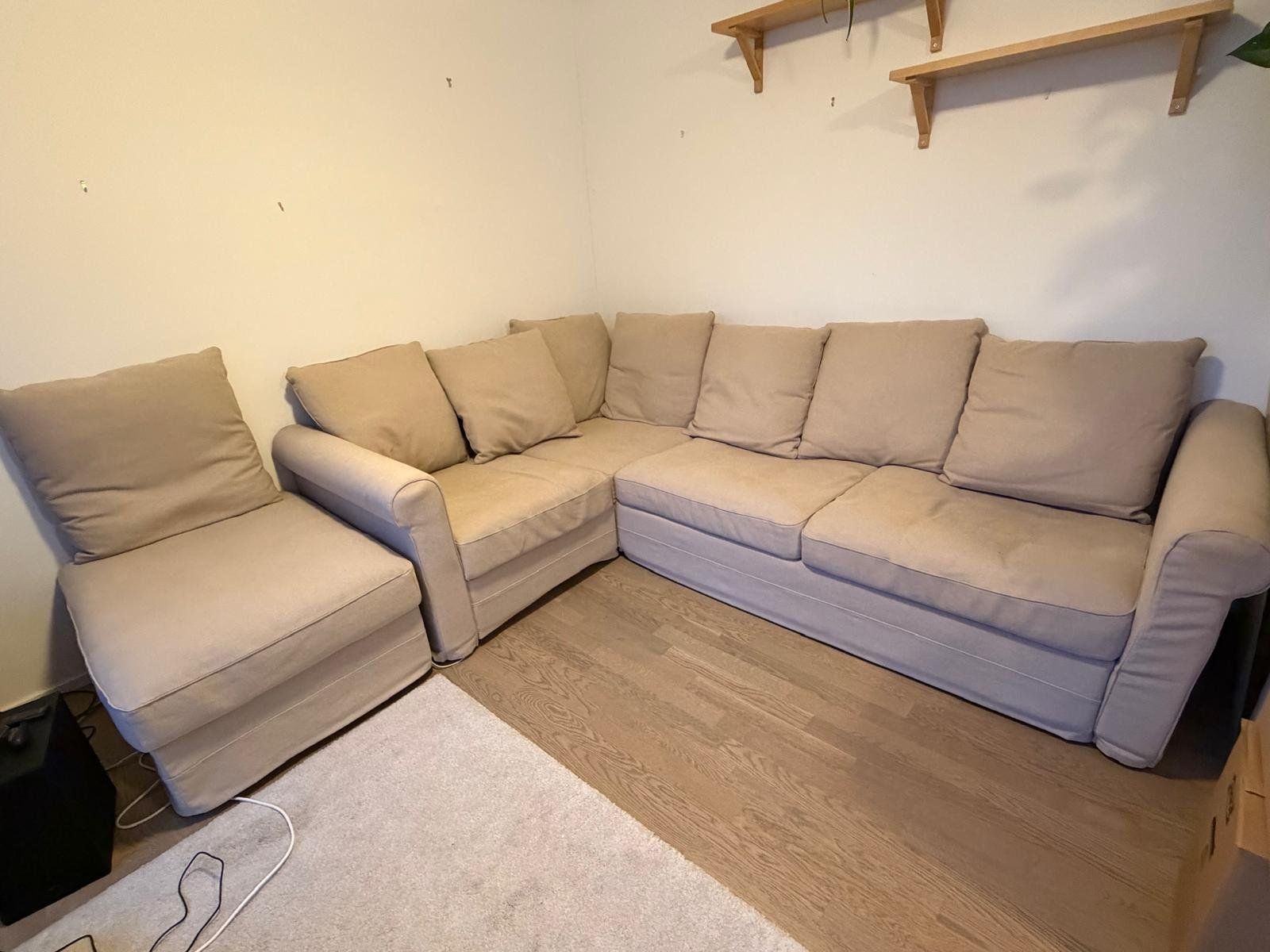 Ikea Divani: IKEA GRÖNLID Bettsofa / Ecksofa mit Hocker – Usato da Zurich venduto da bar_fm2f