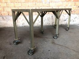 Transportwagen Lang & schmal mit 6 Rollen   167x51,5x72cm