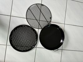 NEU-Outdoorchef 3er-Set Grillrost, Pfanne, Pizzablech