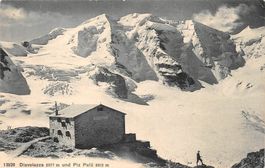 Pontresina, Diavolezzahütte mit Piz Palü