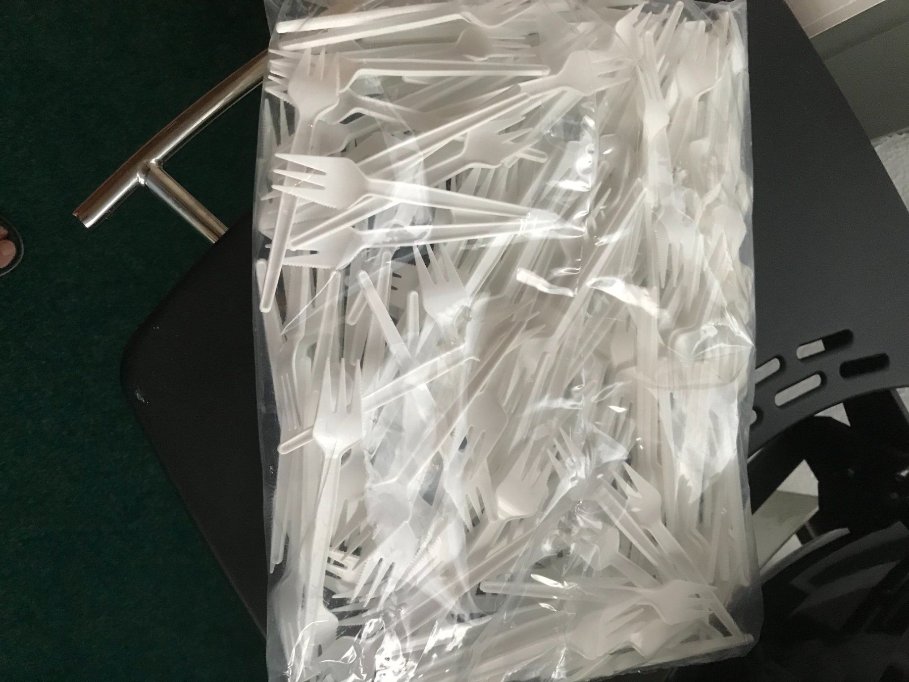 Forchette: 250 Crepesgäbeli mit Messer 13 cm – Nuovo e nell'imballaggio originale da Olten venduto da Einwegparadies
