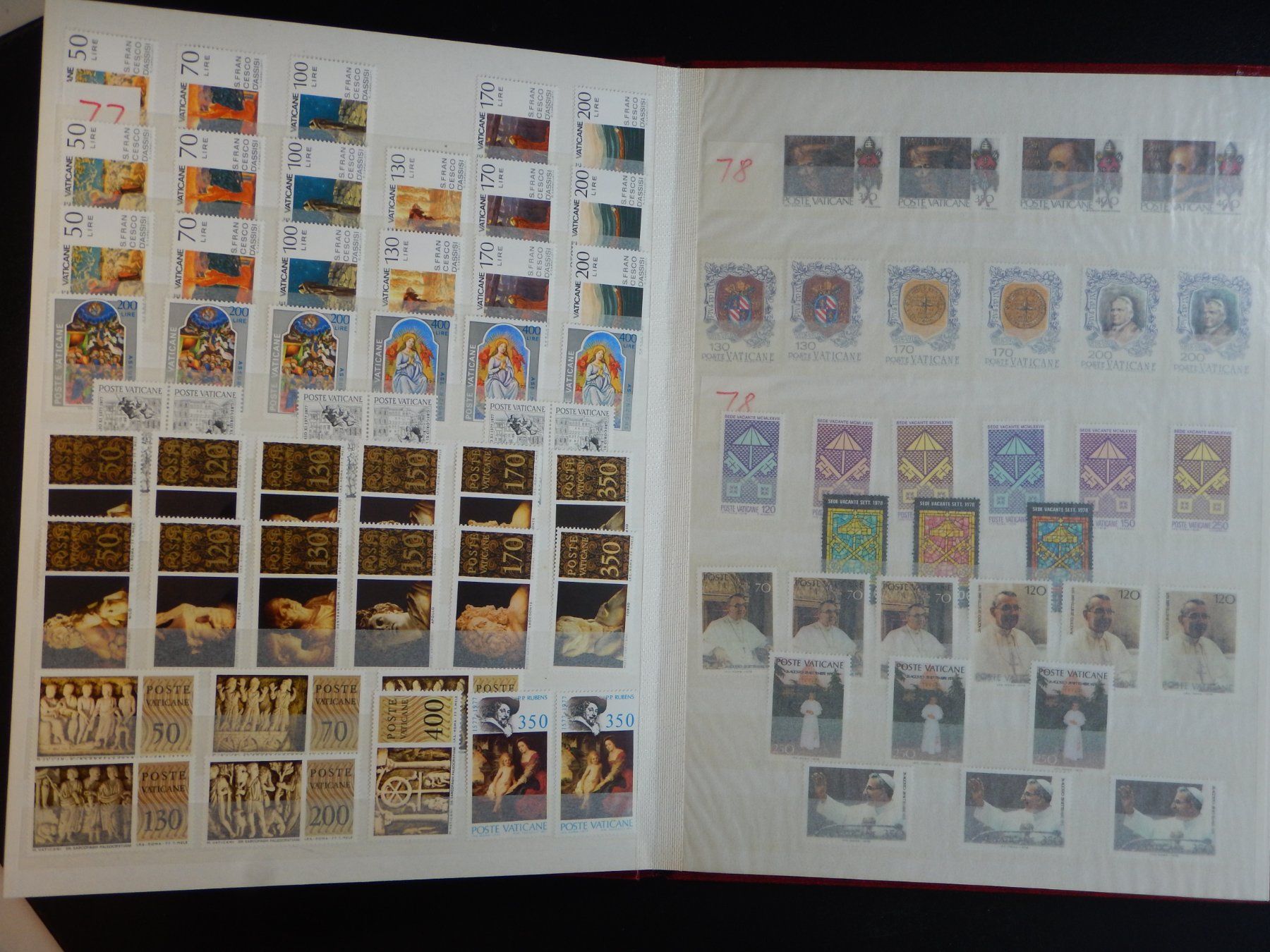 Tutti i francobolli: Vatikan Sammlung 1972-1986 ** – Usato da Zürich venduto da Muehlekauf 3