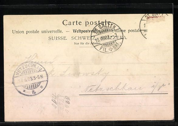 Cartoline postali: St. Gallen, Pasanten auf der Marktgasse – Usato da Berlin venduto da bartko-reher 1