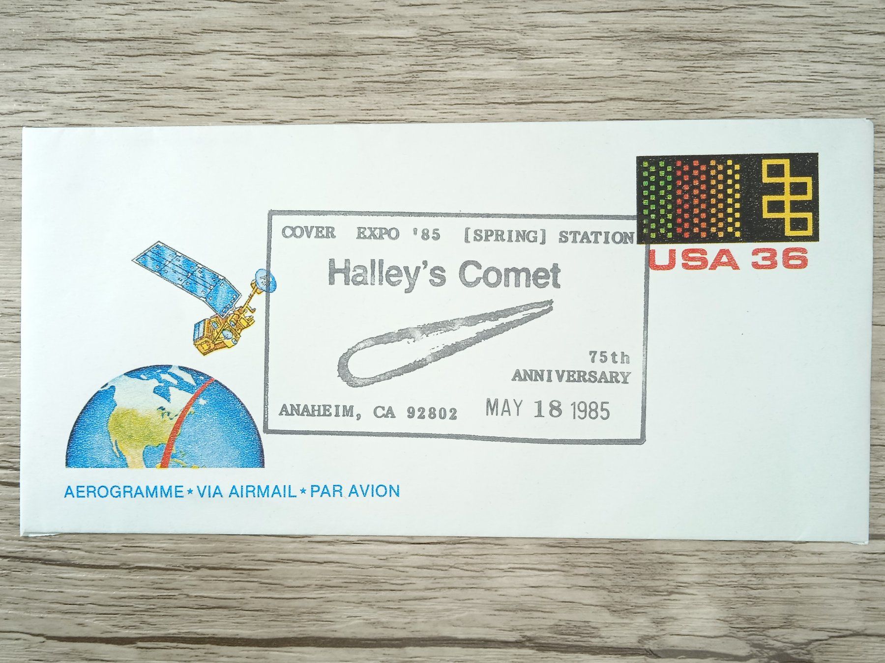 Tous les timbres: TR97 Enveloppe + Timbre USA 1985 – D'occasion à Cousset par Patrick_Collections
