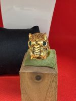 Ring Tigerkopf mit Steinen Grösse 56