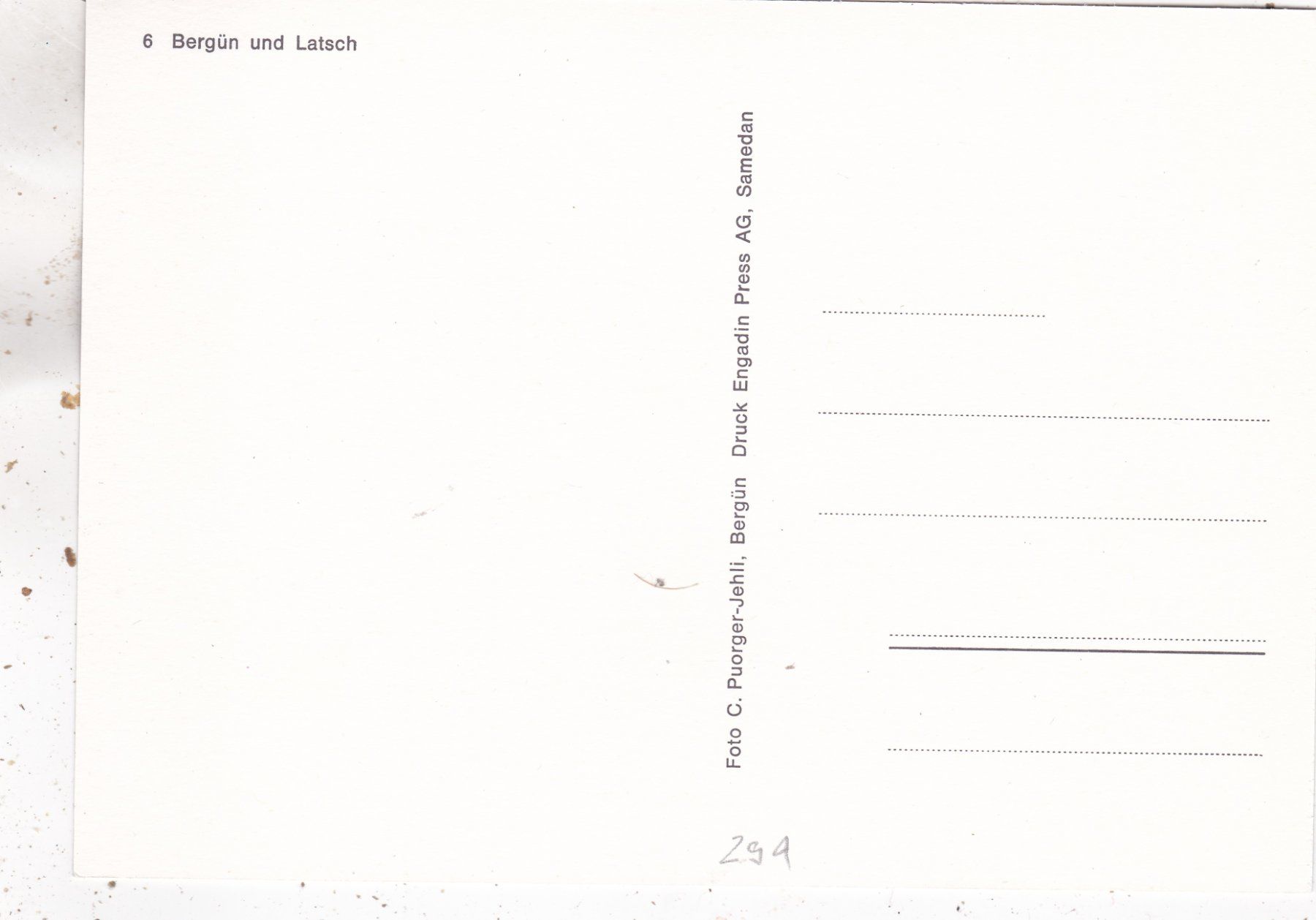 Cartoline postali: Bergün und Latsch – Usato da Herisau venduto da Lisegrat2008 1