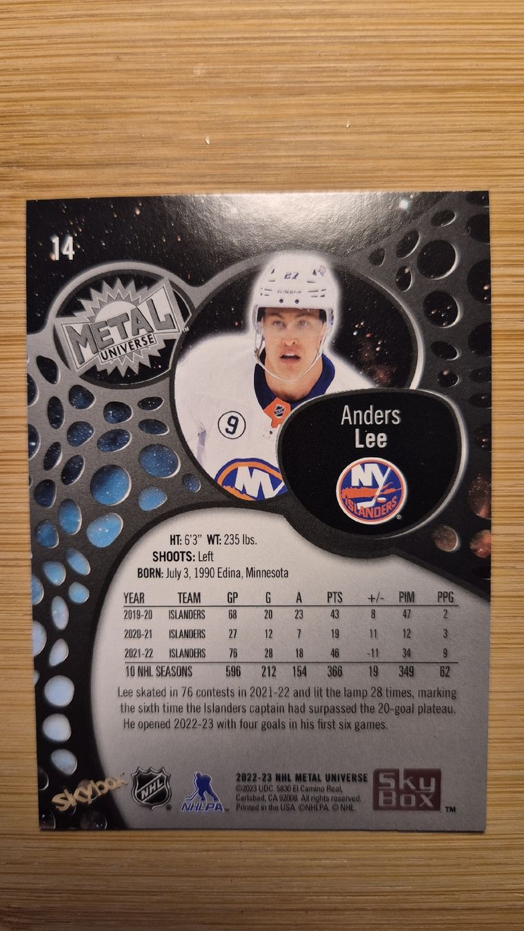 NHL Carte collezionabili: NHL N.Y. Islanders Anders Lee – Usato da Bellach venduto da paedu-1980 1