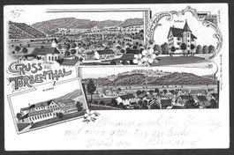 Turbenthal braune Lithografie 4 Bilder