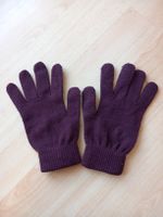 Gants en maille bordeaux ALCOTT Taille M
