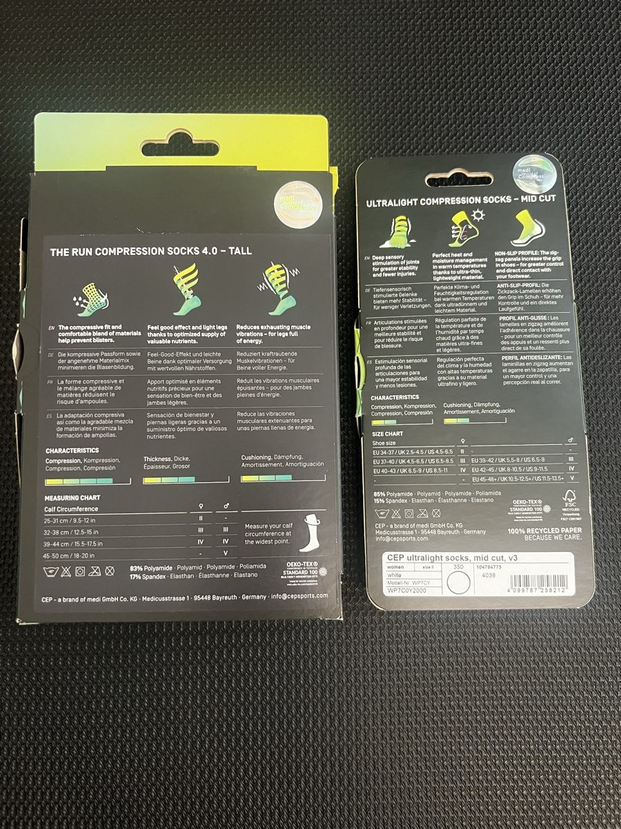 Chaussettes: Damen CEP Laufsocken Bundle – Neuf avec emballage d'origine à Obfelden par running_mike 1