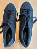 Damen Schuhe Graceland Gr. 41 schwarz mit weisser Sohle