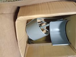 Prefa Dachrinnenverbinder Ablaufrinne grau 333  ,153mm