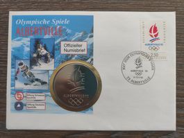 Numisbrief, Olympische Spiele 1992, Albertville !!!!!!!