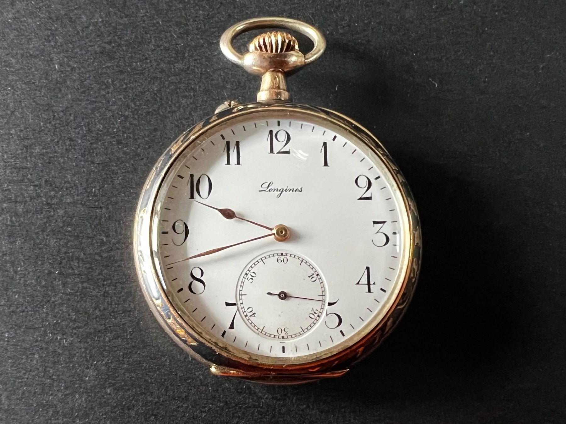 Longines Uhren: Longines Taschenuhr Silber + schönes Muster – Gebraucht aus Glarus von Torpedo99 1