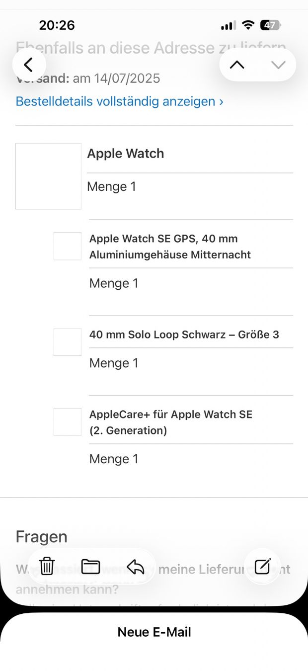 Apple Smartwatch: Apple Watch SE GPS 4mm – Usato da Tagelswangen venduto da Gizzmo..77 7