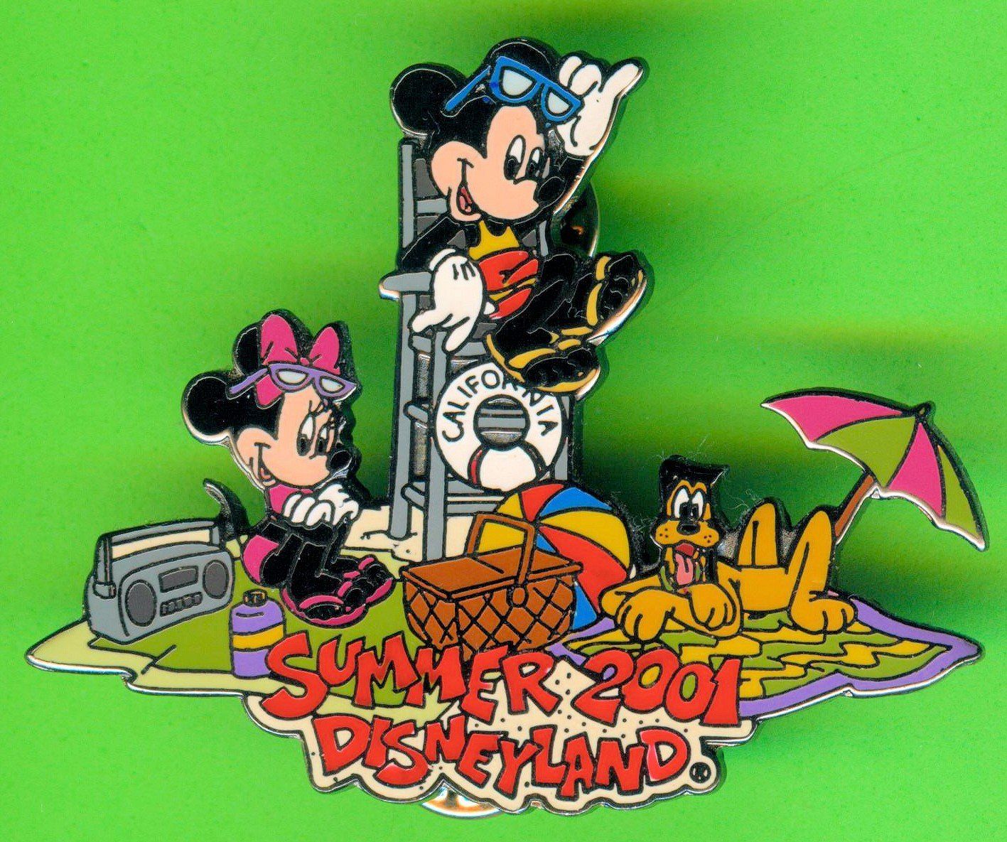 Disney Placchette & Badge: DISNEY  DISNEYLAND  SUMMER 2001 – Usato da Winterthur venduto da Sammleroase