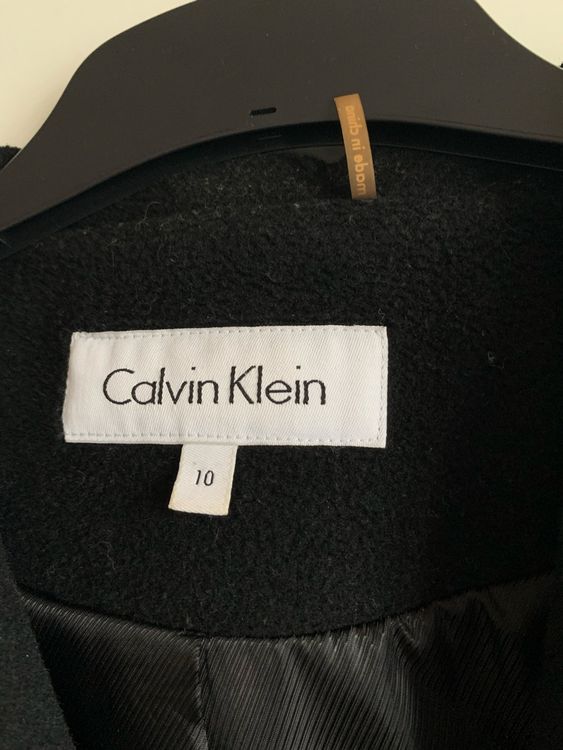 Calvin Klein Wollmantel schwarz Gr. 10 2