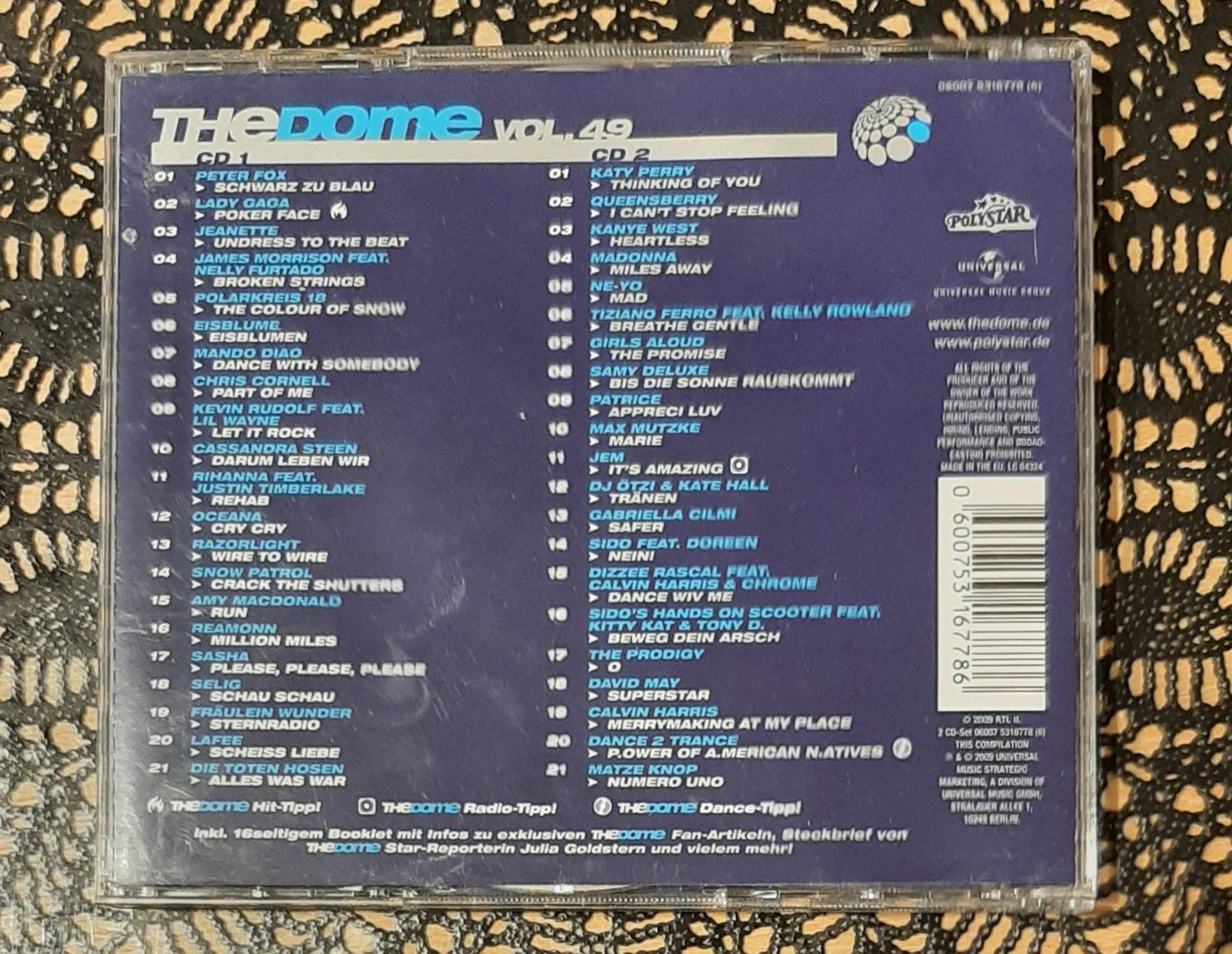 CDs: The Dome Vol. 49, Doppel-CD 2009, Hit Compilation, Sampler – Gebraucht aus Amriswil von Celini3 1