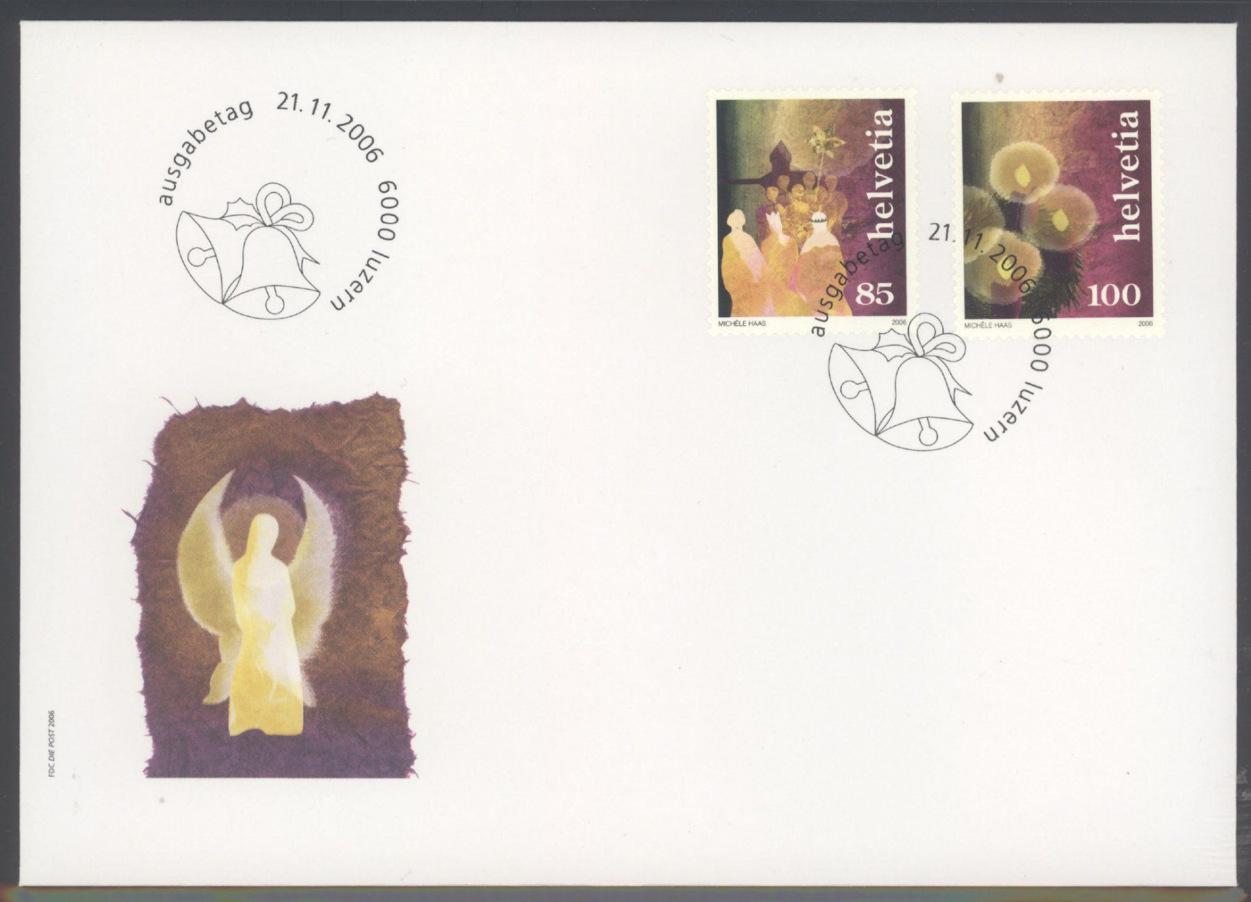 Tutti i francobolli: 2006, FDC, Sondermarken Weihnachtsbräuche – Usato da Willisau venduto da Vollstempel