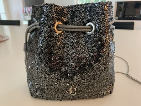 Jimmy Choo Handtasche pailletten schwarz guter Zustand