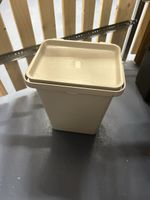 Abfalleimer Behälter mit Deckel Beige 10l