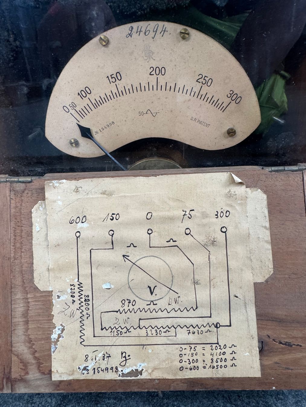 Braun Misurare: Voltmeter Messgerät Vintage Hartmann & Braun Ledertasche – Usato da Steffisburg venduto da smocky17 6