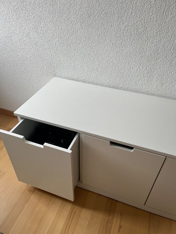 Weisse Sitzbank mit Schubladen IKEA NORDLI Kaufen auf Ricardo